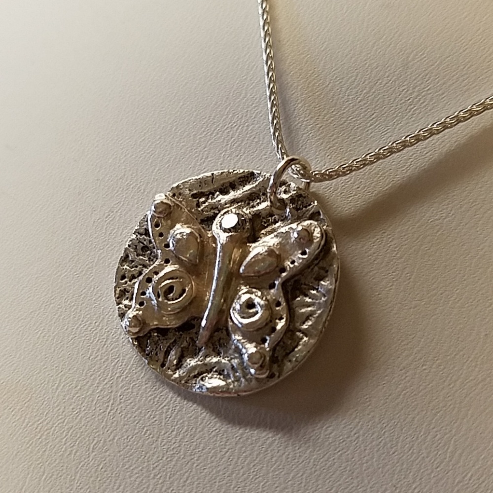Pure Silver Butterfly Necklace